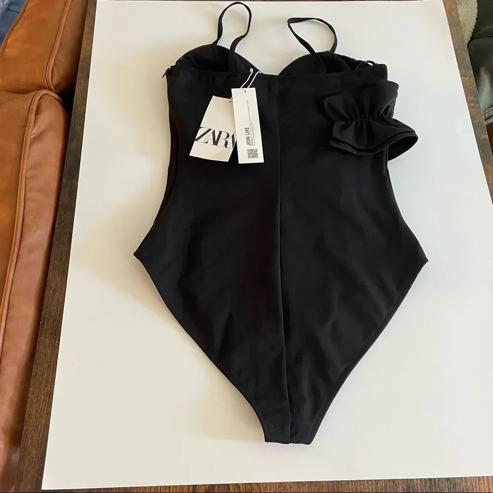 ZARA Ruffle Bodysuit - Picture 5 of 16